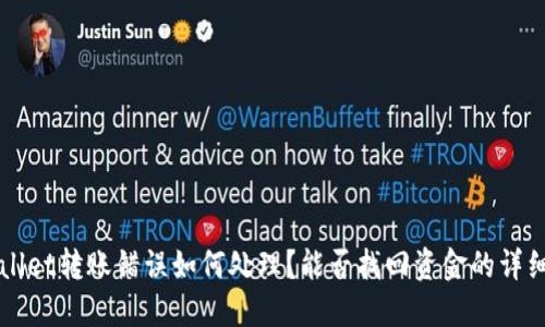 TPWallet转账错误如何处理？能否找回资金的详细指南