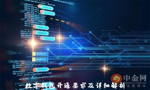 
数字钱包开通要求及详细解析